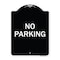 Signmission Designer Series Sign No Parking, Black & White Heavy-Gauge Aluminum Sign, 24" x 18", BW-1824-23630 A-DES-BW-1824-23630 - alternate 1